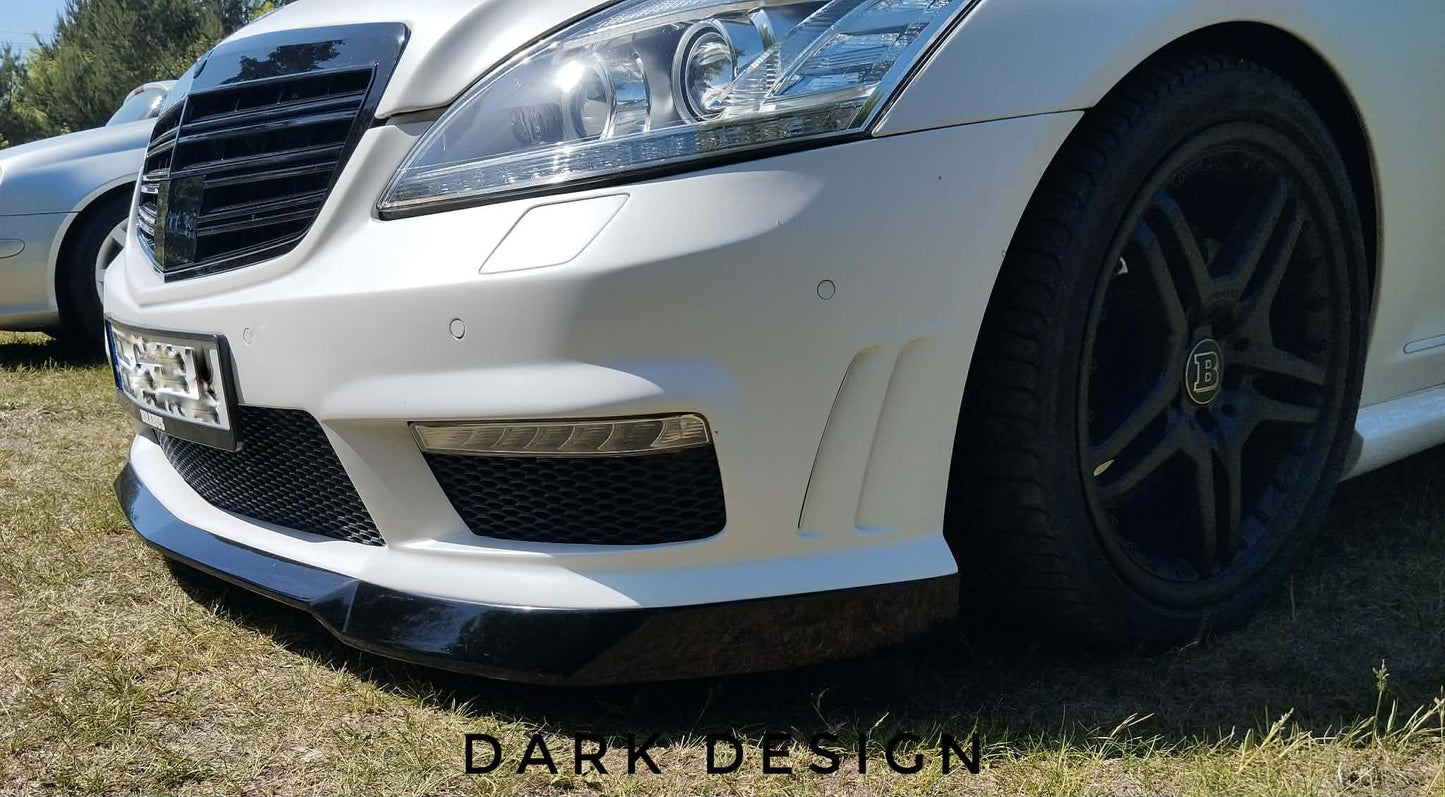 Mercedes S W221 63AMG Brabus style front lip for 63amg bumper