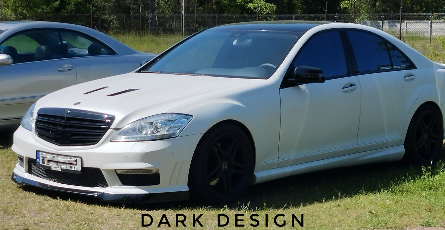 Mercedes S W221 63AMG Brabus style front lip for 63amg bumper