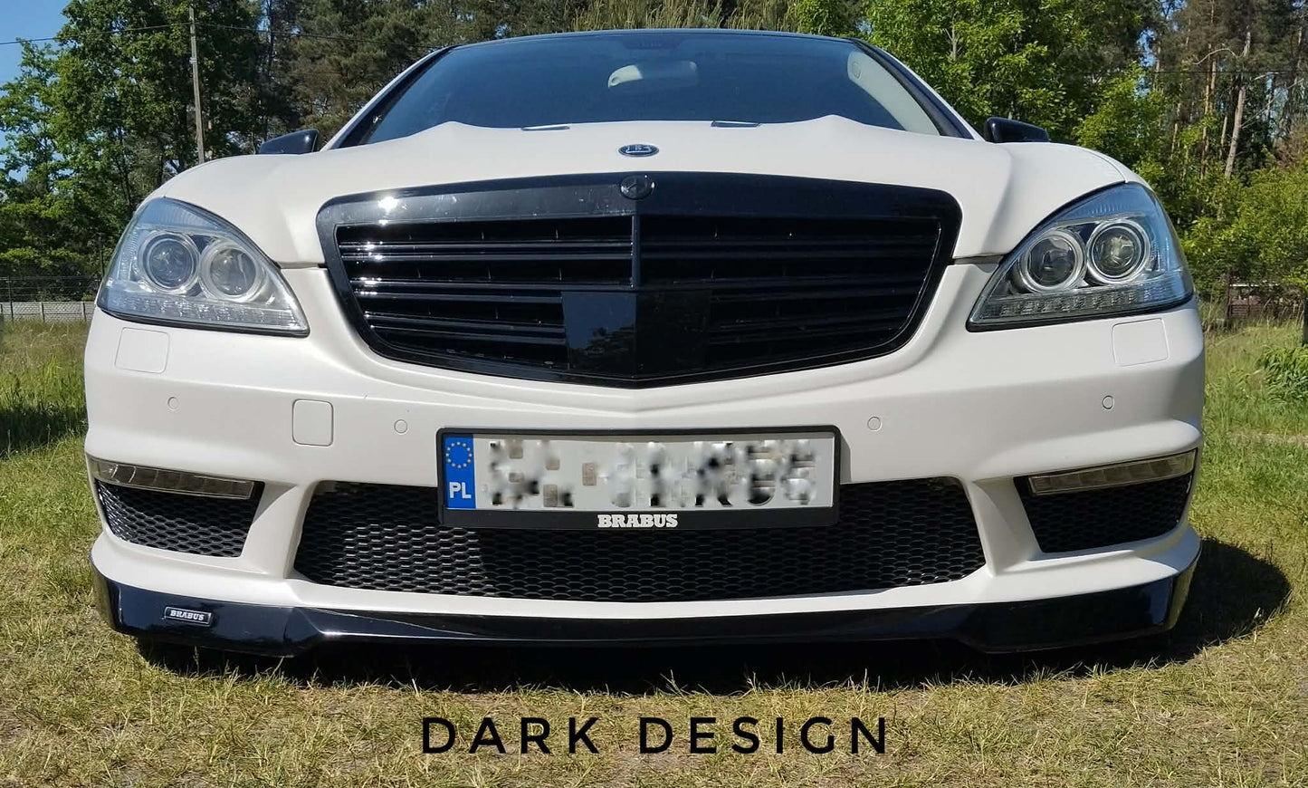 Mercedes S W221 63AMG Brabus style front lip for 63amg bumper