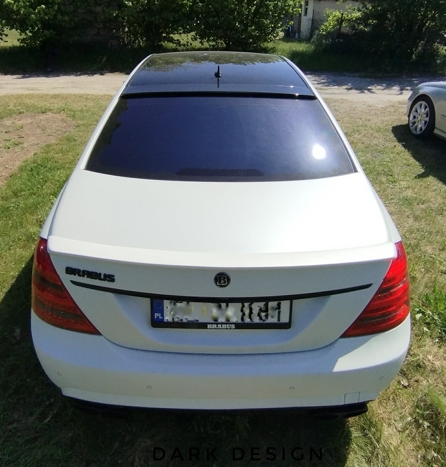 Mercedes S W221 Spoiler roof wing Dark Design style