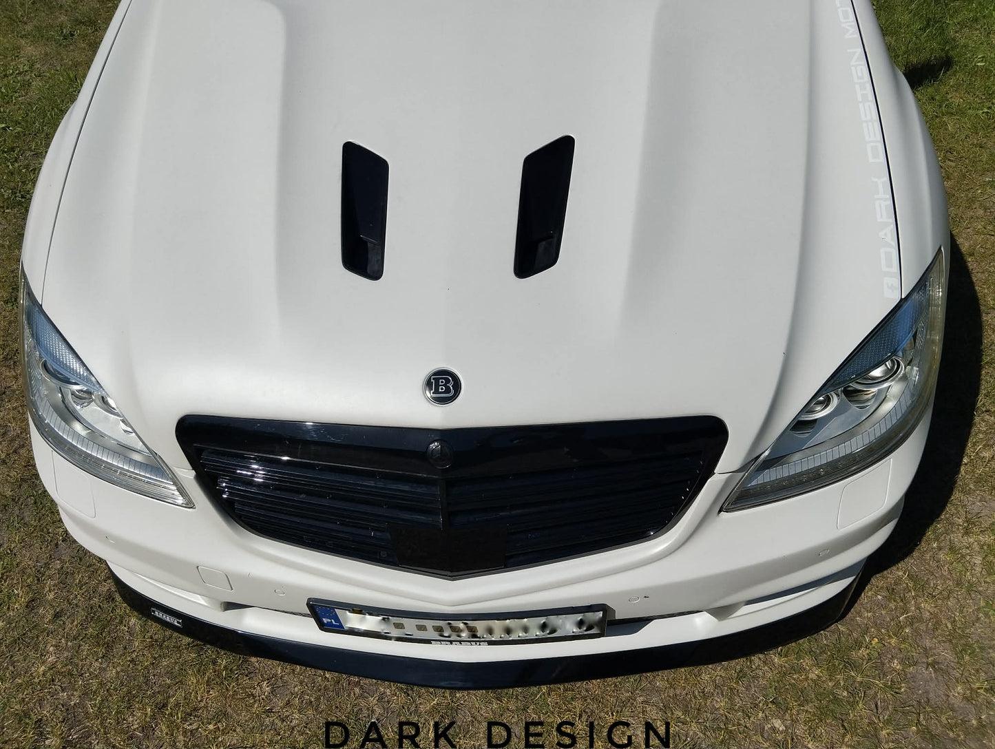 Mercedes S W221 63AMG Brabus style front lip for 63amg bumper