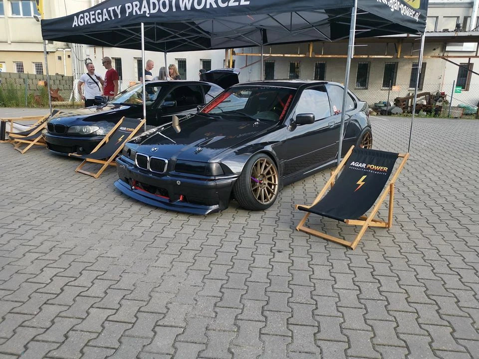 BMW E36 COMPACT DARK DESIGN STYLE FULL WIDE BODY FENDERS BODY KIT