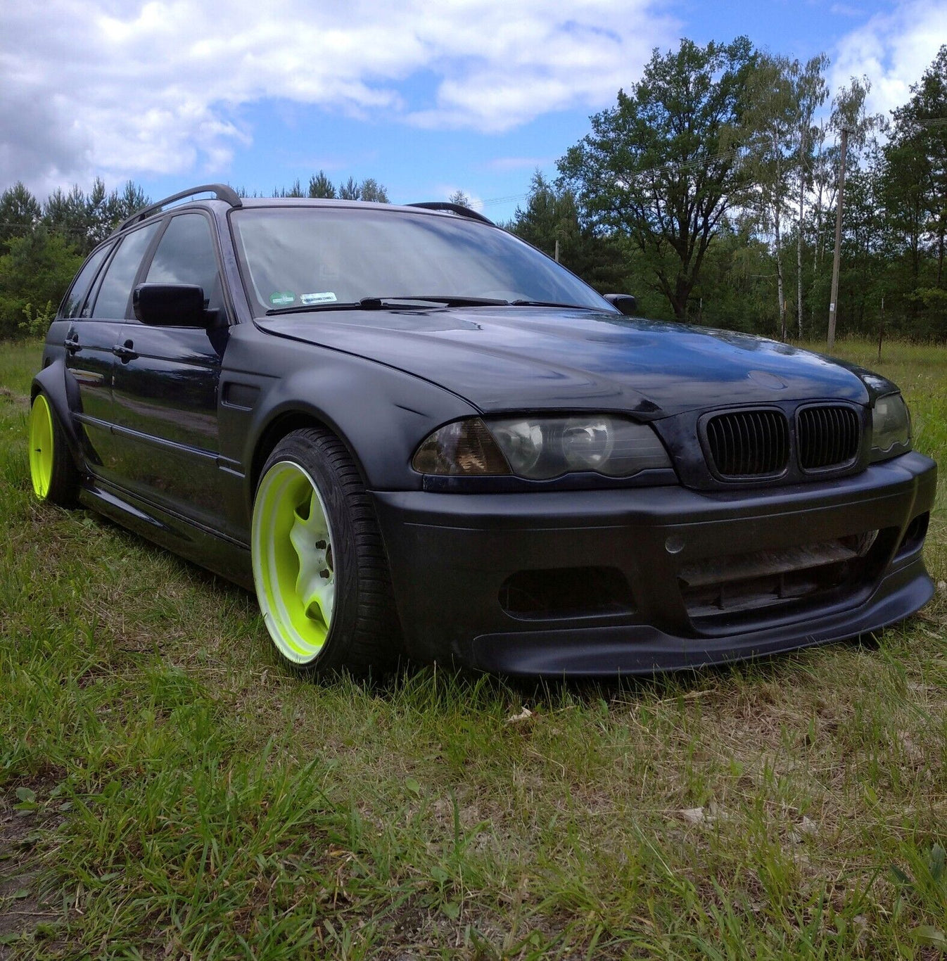 BMW e46 Touring FENDERS BUMPERS SPOILER SIDE SKIRTS FULL BODY M3 Style ...