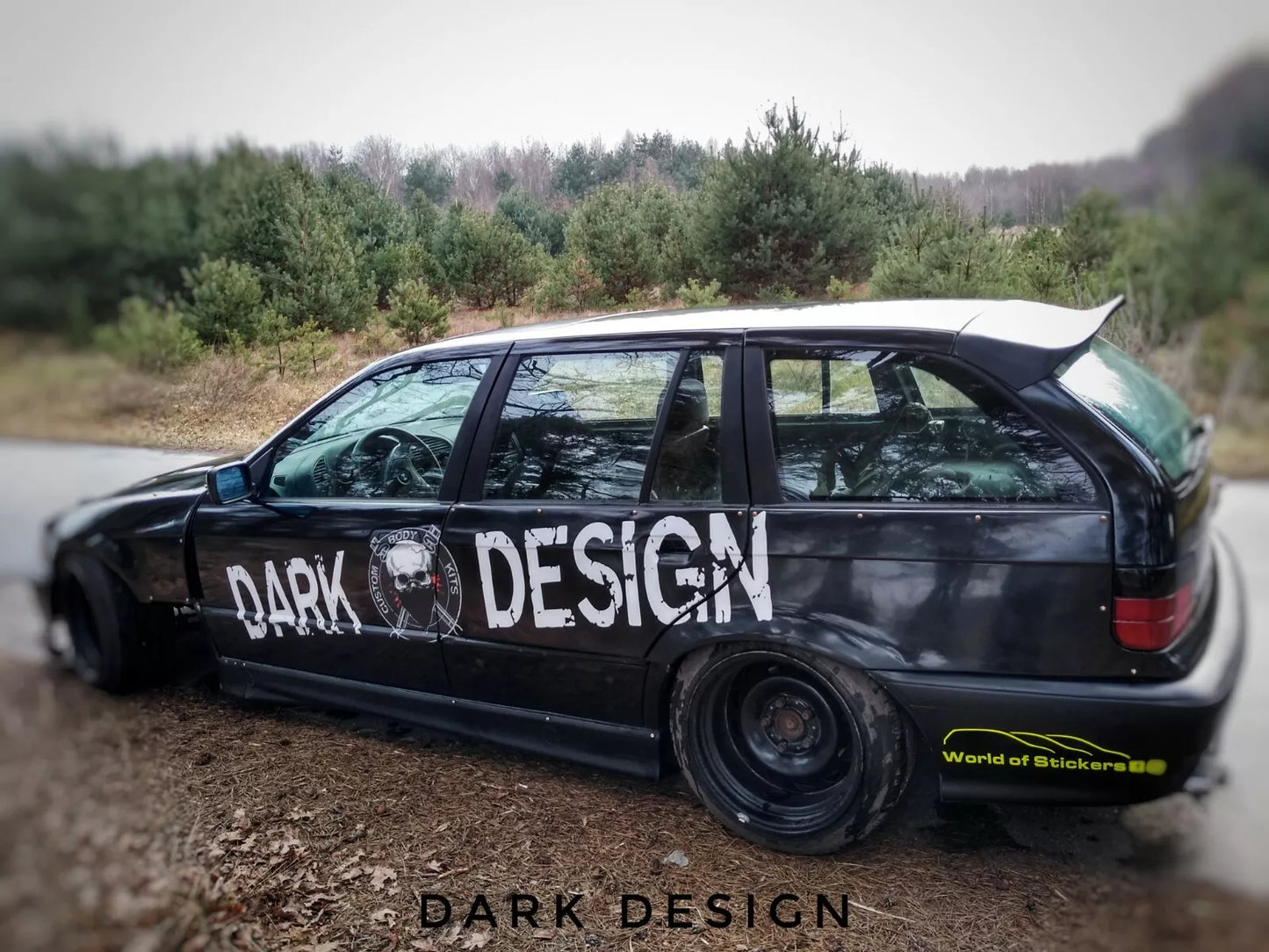 BMW 3 e36 Touring roof wing spoiler Dark Design