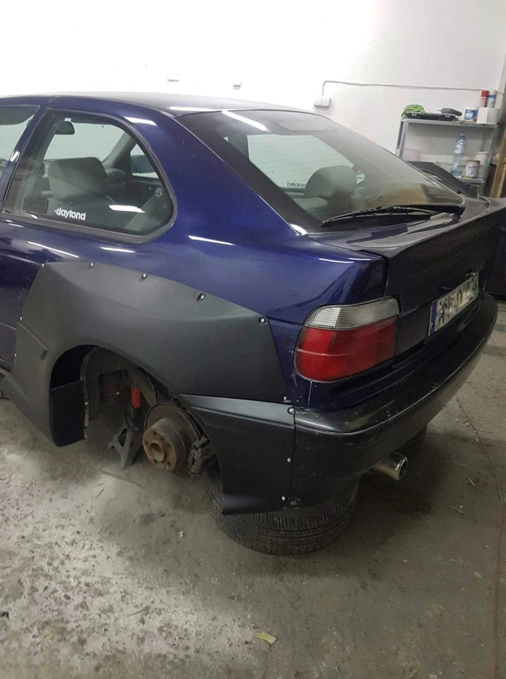BMW E36 COMPACT DARK DESIGN STYLE FULL WIDE BODY FENDERS BODY KIT